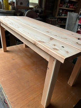 Larch 2 seater bench with removable legs. Untreated. 4436 3095