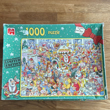 Jumbo 1000 piece jigsaw puzzle "Christmas Shopping by Graham Thompson". Checked