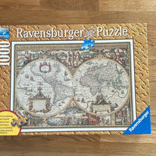Ravensburger 1000 piece jigsaw puzzle "Antique World Map" - checked
