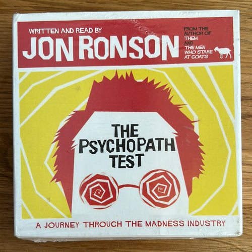 The Psychopath Test by Jon Ronson digital audio (approx 8 hours on 7 CDs) - unused