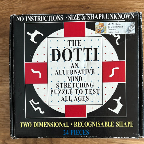 The DOTTI wooden jigsaw puzzle 24 pieces - checked