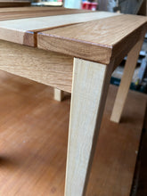 Side table made from solid oak and ash. Oiled. 4413 9351