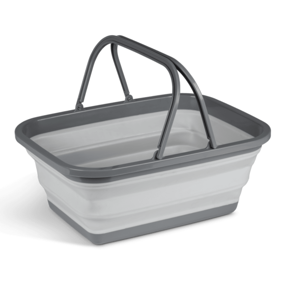 Kampa medium Collapsible grey washing bowl with handles (9120001402)