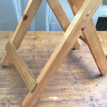 Folding side table or stool made from European oak and pine. Oiled. 0803 8999