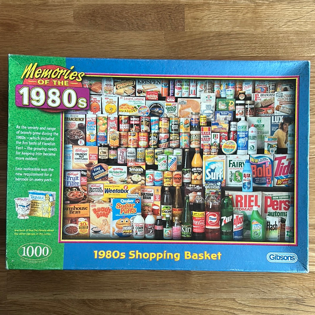 Gibsons 1000 piece Memories of the 1980s jigsaw puzzle 