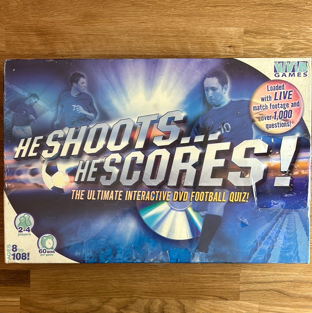 He Shoots, He Scores - The Ultimate Interactive DVD Football Quiz - unused