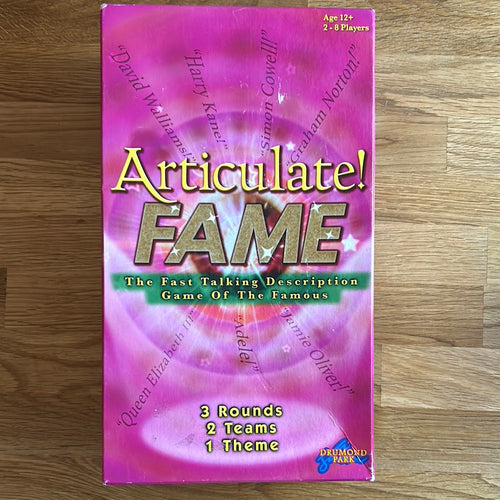 Articulate FAME game - checked