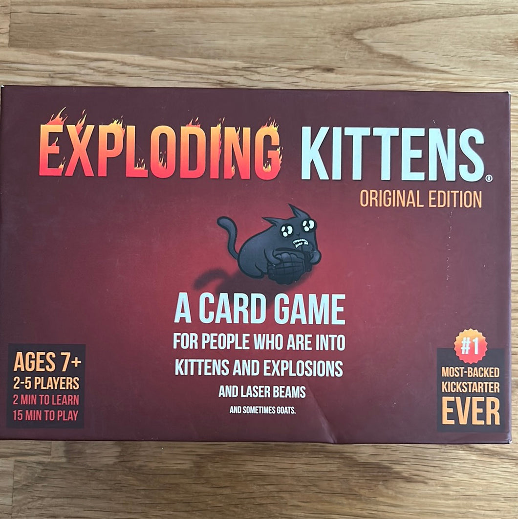 Exploding kittens card game - checked