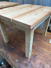 Patio coffee table with detachable legs, made from larch. Untreated. 7042 3383