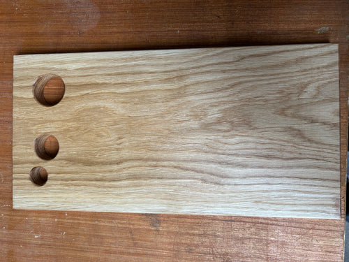 Chopping board made from one piece of oak 