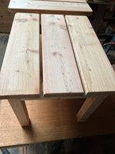 Outdoor coffee table with detachable legs, made from larch. Untreated. 7831 3815