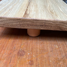 Large serving board made from one piece of oak. Small beech feet. Oiled. BOARD3 or BOARD4