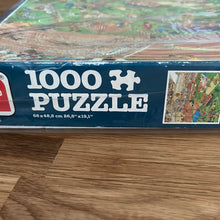 Jumbo 1000 piece jigsaw puzzle. "Olympics" by Jan Van Haasteren - checked