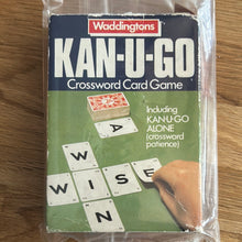 KAN-U-GO crossword card game - checked