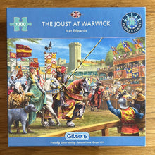 Gibsons 1000 piece jigsaw puzzle. "The Joust at Warwick" - checked
