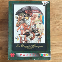 Diset jigsaw puzzle. 1000 pieces "La Dama del Paraguas, Barcelona" - checked