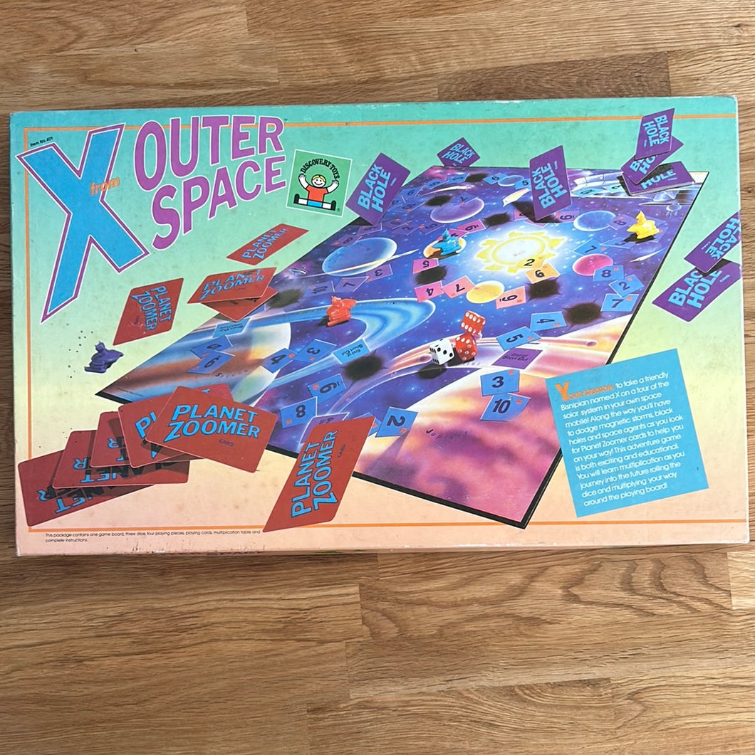 X from Outer Space board game from Discovery Toys - checked