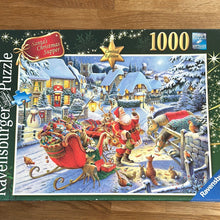 Ravensburger 1000 piece Jigsaw puzzle - "Santa's Christmas Supper". Checked