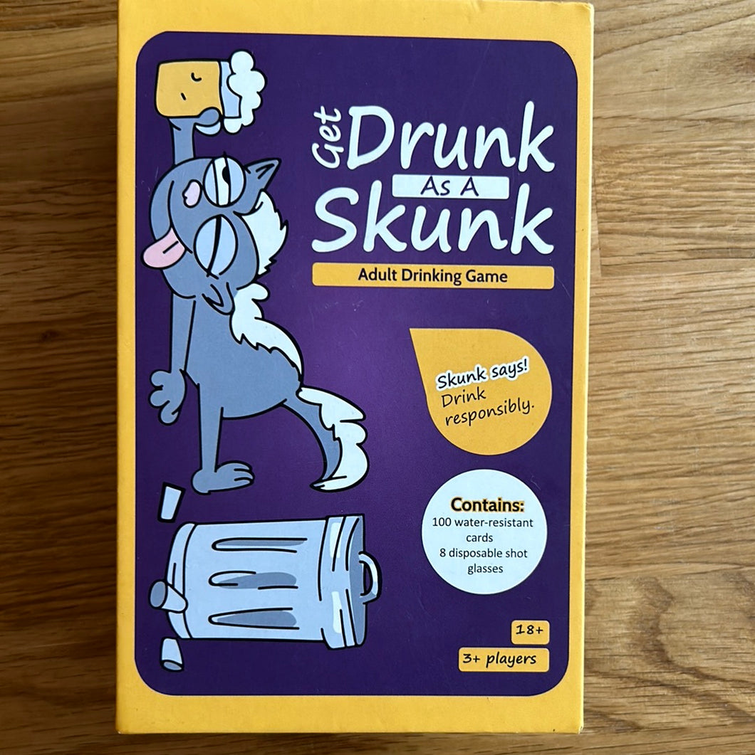 Get Drunk As A Skunk (Adult drinking game) - checked