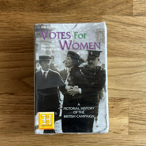 Votes for Women Pack of Illustrated Playing Cards - unused