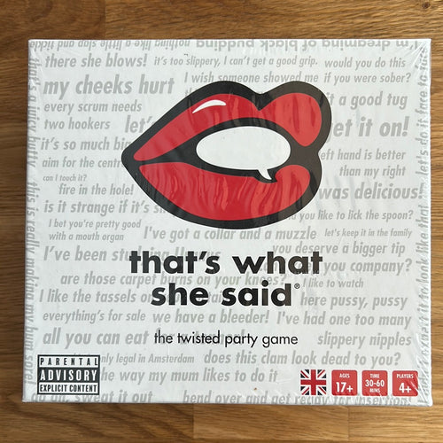 that's what she said - the twisted party game - unused