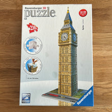 Ravensburger 216 piece 3D jigsaw puzzle "Big Ben" - checked
