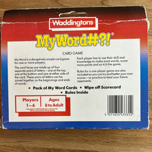 My Word#?! card game by Waddingtons 1988 - checked