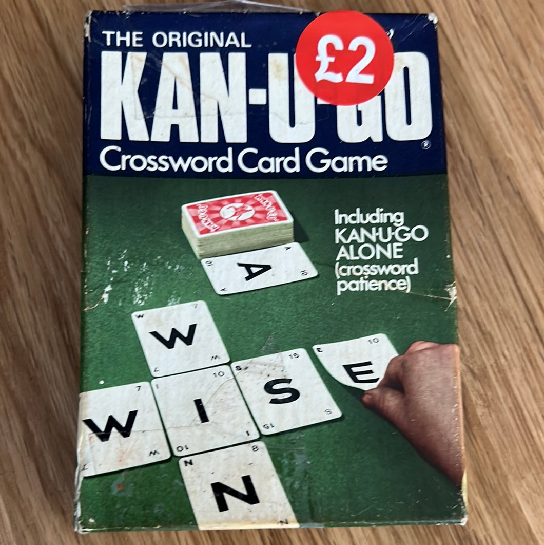 KAN-U-GO crossword card game - checked