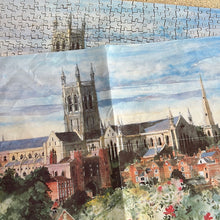 Waddingtons 500 piece lasercut wooden jigsaw puzzle "Worcester Cathedral" - checked