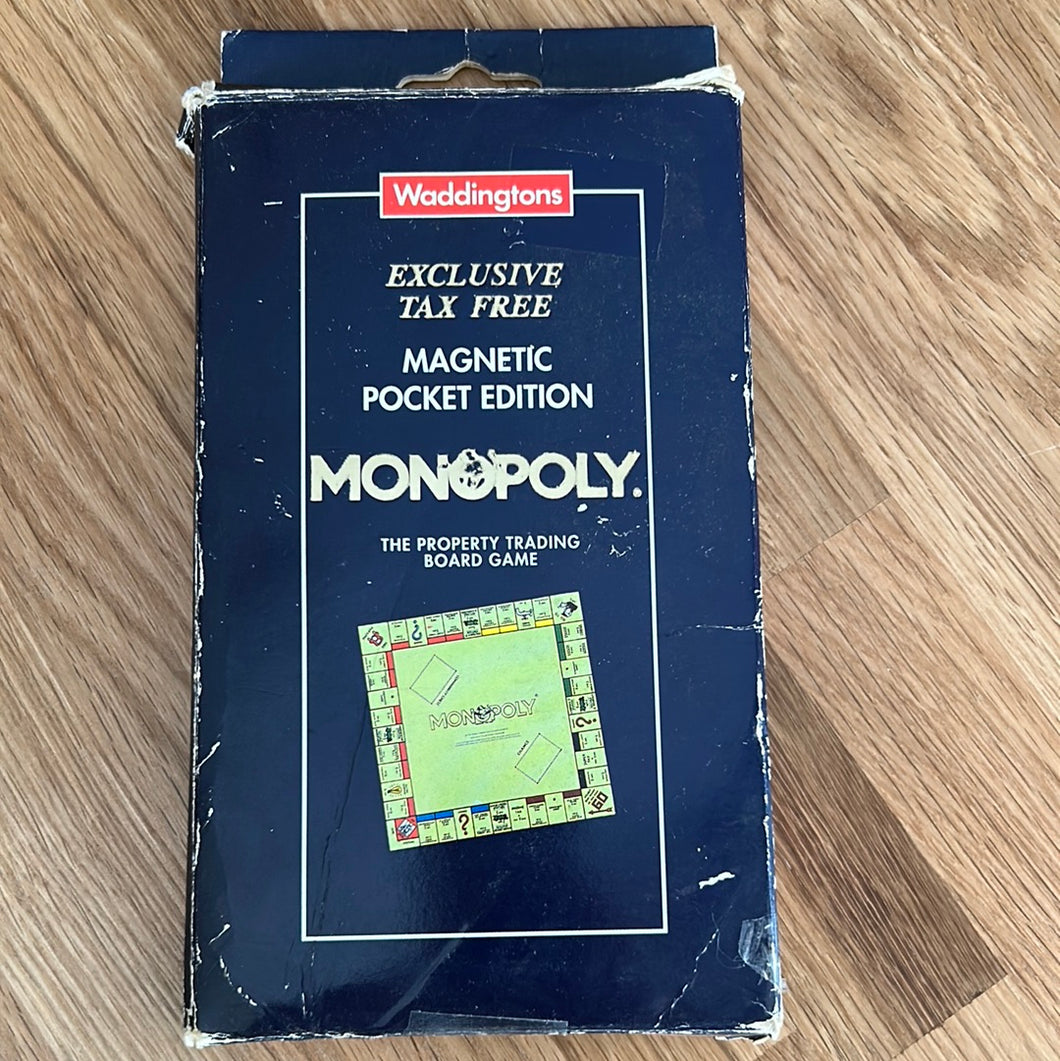 Waddingtons Magnetic Monopoly travel game (Exclusive Tax Free)- checked