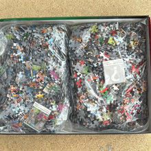 WASGIJ Christmas 19 jigsaw puzzle 2x1000 pieces "Santa Dash!" - checked