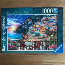 Ravensburger 1000 piece jigsaw puzzle "Dinner in Positano, Italy" - checked