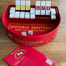 Shut the box game "Double Shutter" in metal tin - checked