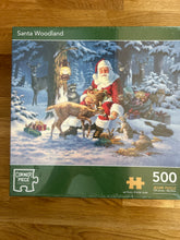 Corner Piece 500 piece Jigsaw Puzzle - "Santa Woodland". Unused