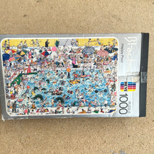 Heye 1000 jigsaw puzzle - "Happy Pool" by Blachon. Checked
