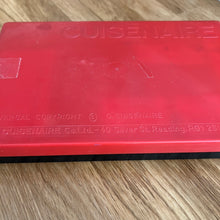 Cuisenaire rods - set of 126 in red plastic box - unused