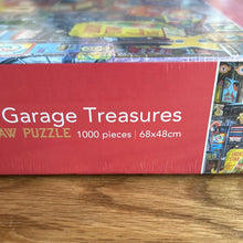 Corner Piece 1000 piece jigsaw puzzle  - "Garage Treasures". Unused