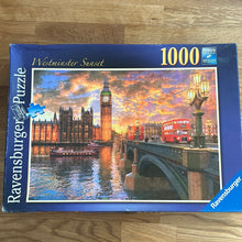 Ravensburger 1000 piece jigsaw puzzle - "Westminster Sunset". Checked
