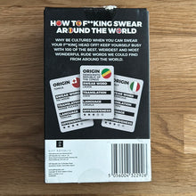 How to F**king Swear Around the World - card game - unused