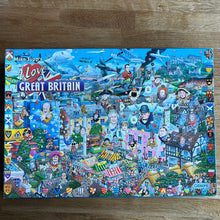 Gibsons 1000 piece jigsaw puzzle. "I Love Great Britain" by Mike Jupp - checked