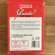 Waddingtons Cluedo card game - checked