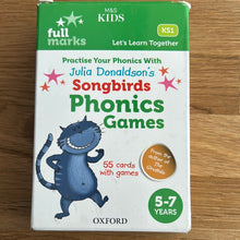 Songbirds Phonic Games flashcard game from M&S - checked