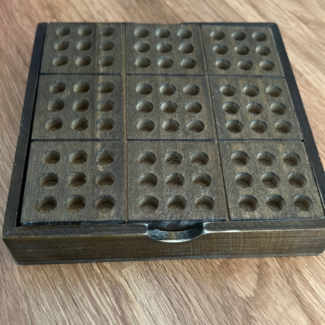 Wooden Sudoku board game - checked