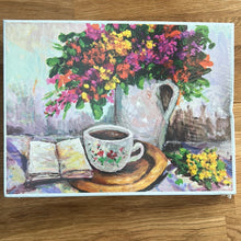 Mouth and Foot Painting Artists jigsaw puzzle 1000 pieces "Tea Time" - Unused