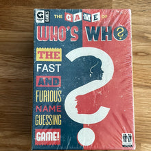 The Game of Who's Who game - unused