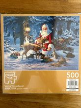 Corner Piece 500 piece Jigsaw Puzzle - "Santa Woodland". Unused