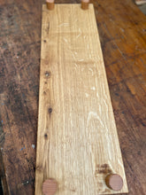 Large serving board made from one piece of oak. Small beech feet. Oiled. BOARD3 or BOARD4