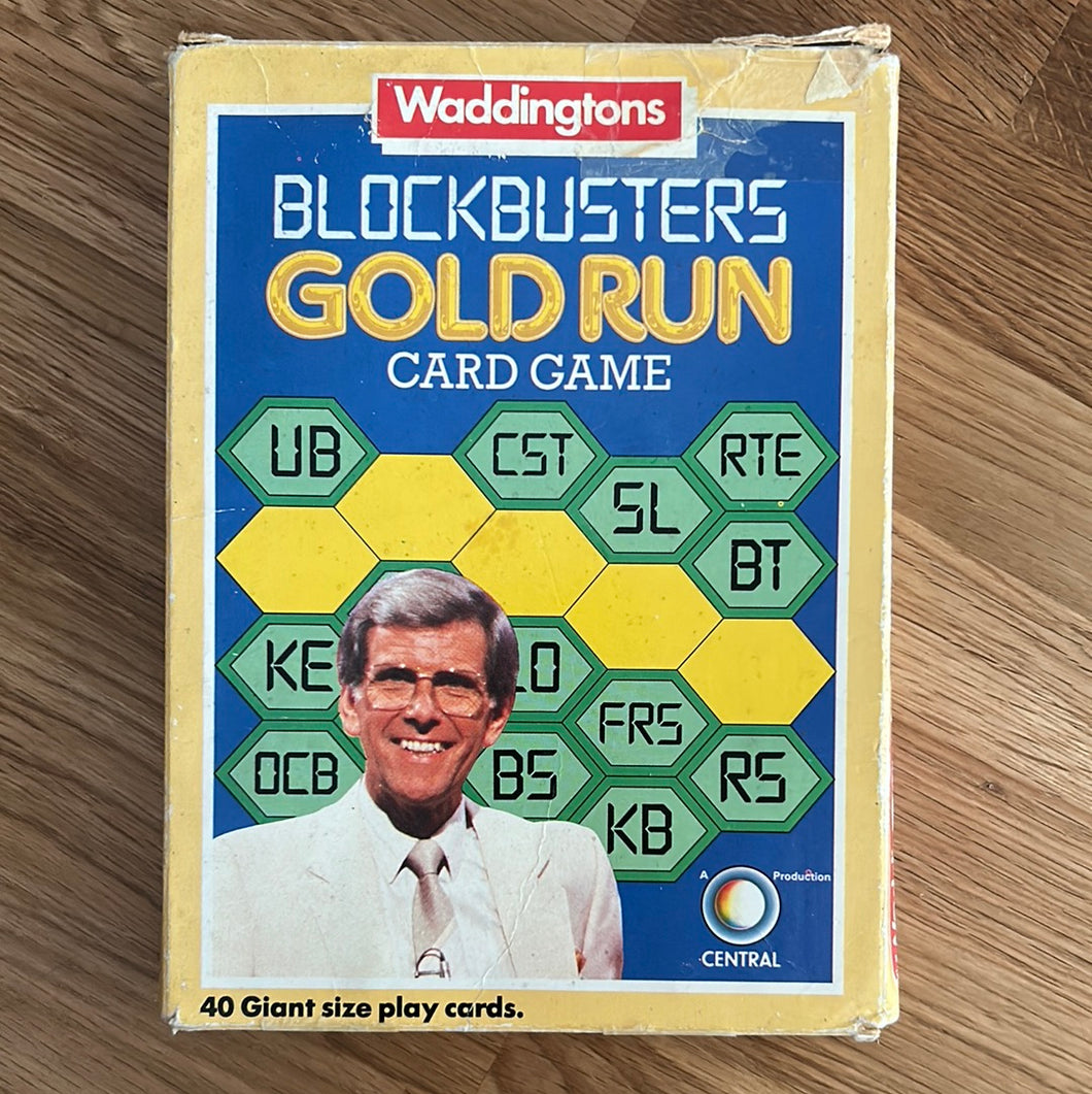 Blockbusters Gold Run card game - checked