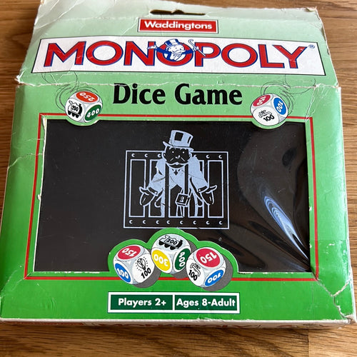 Waddingtons Monopoly Dice game - checked