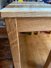 Slimline side table made from oak and ash. Oiled. 7857 0320 and 0365